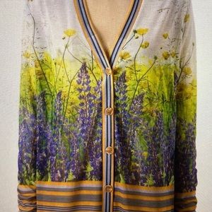Anthropologie Dream Daily Floretum cardigan sweater